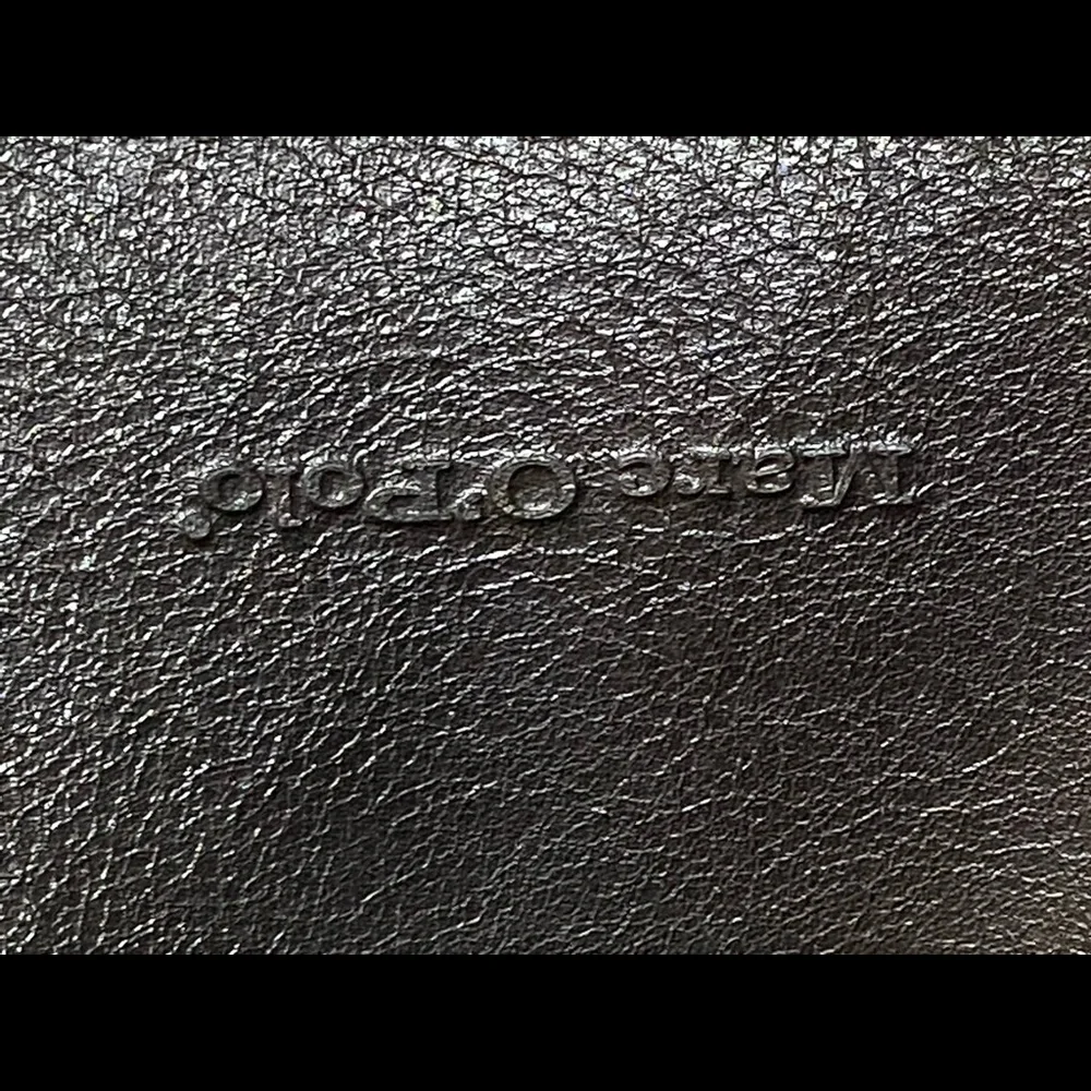Marc O'Polo Black Leather Bag Black Silver Hardware 13 X 7.5 large‎ sections